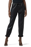 Hudson Relax Fit Pant With Roll Hem In Coated Black Beauty