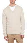 Vince Cashmere V-neck Sweater In Heather Runyon