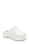 Simon Miller Bubble Vegan Leather Slide Clogs In White