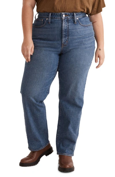 Madewell The Curvy Perfect Straight Leg Jeans In Mayfield Wash