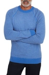 Vince Birdseye Wool & Cashmere Sweater In Majorelle Blue/ H Gre