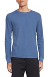 Vince Thermal Long Sleeve T-shirt In Spruce Blue