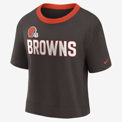 Nike Fashion Women's T-shirt In Brown,orange