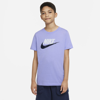 Nike Sportswear Big Kids' Cotton T-shirt In Light Thistle