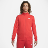 Nike Sportswear Club Fleece Men's Track Jacket In Red