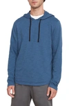 Vince Regular Fit Slub Hoodie In Aerial Navy