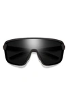 Smith Bobcat 135mm Chromapop™ Shield Sunglasses In Matte Black / Black