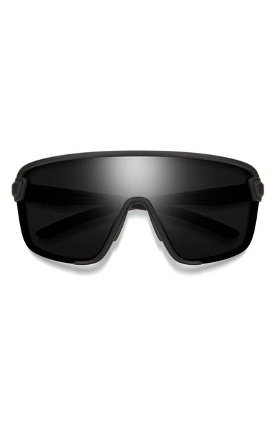 Smith Bobcat 135mm Chromapop™ Shield Sunglasses In Matte Black / Black