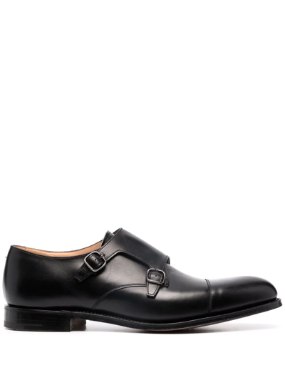 Church's Detroit Almond-toe Monk Shoes In Black