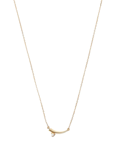 ADINA REYTER 14KT YELLOW GOLD THORN TINY DIAMOND NECKLACE