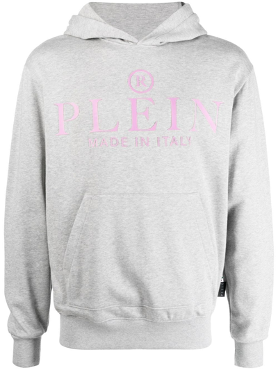 Philipp Plein Logo-print Long-sleeve Sweatshirt In Grey