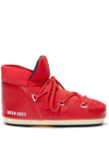 Moon Boot Icon Ankle Boots - Unisex - Rubber/polyamide/polyester/pvc In Rosso Vivaci
