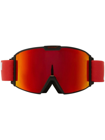 Off-white Gradient-effect Goggle Sunglasses In Orange