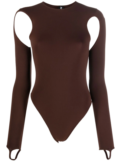 Andreädamo Cut-out Detail Shirt In Neutro