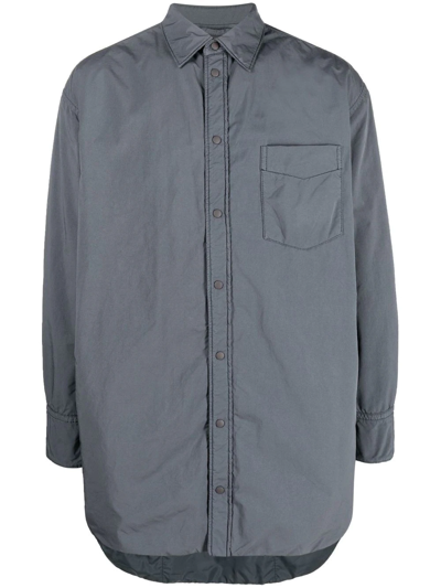Aspesi Classic Button-up Shirt In Grau