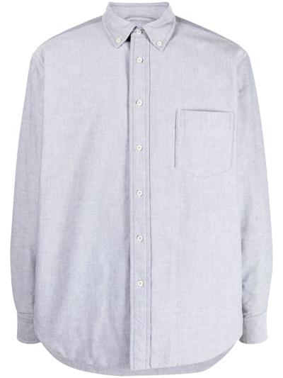 Aspesi Classic Button-up Shirt In Grau