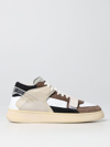 Run Of Touch-strap Mid-top Sneakers In Multicolor