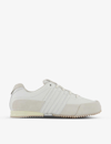 ADIDAS Y3 ADIDAS Y3 MEN'S CORE WHITE ORBIT GREY SPRINT LEATHER AND SUEDE LOW-TOP TRAINERS,58670300