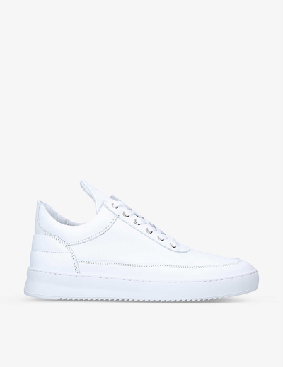 Filling Pieces Low Top Ripple Leather Low-top Trainers In White