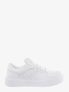 Dolce & Gabbana New Roma Perforated Leather Sneakers In White