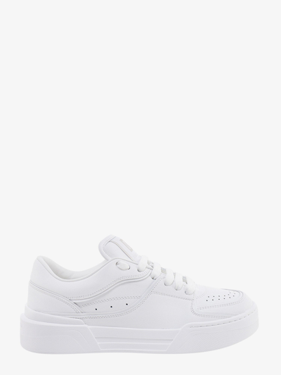 Dolce & Gabbana White New Roma Leather Sneakers