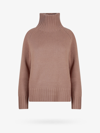 S Max Mara Mantova Wool Knit Turtleneck Sweater In Beige