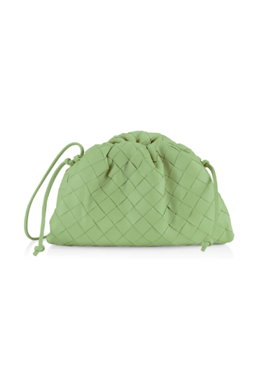 Bottega Veneta Women's Mini The Pouch Leather Clutch In Pistachio