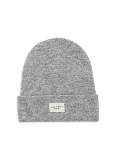 Rag & Bone Addison Wool Beanie In Grey