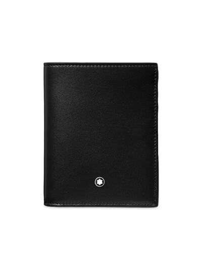 Montblanc Men's Meisterst&uuml;ck Leather Compact Bifold Wallet In Black