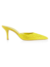 Paris Texas Women's Hollywood 75 Embellished Suede Mules In Citrine
