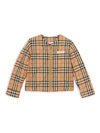 BURBERRY LITTLE GIRL'S & GIRL'S ABIGAIL QUILTED CHECK JACKET