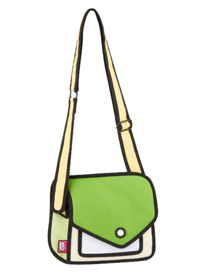 Jump From Paper Giggle Optical Illusion Shoulder Bag In Greenery