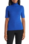 Anne Klein Ribbed Turtleneck Sweater In Royal Sapphire