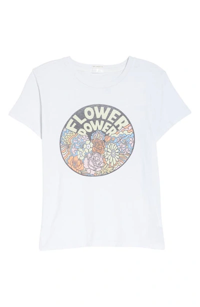 Mother The Lil Goodie Goodie Flower Power Tee Shirt In White