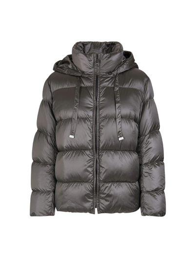 Max Mara The Cube Chrome Spaces Down Jacket In Grey