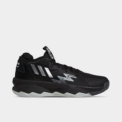 Adidas Originals Adidas Dame 8 Basketball Shoes In Black/grey/white