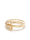 ADINA REYTER 14KT YELLOW GOLD ENCHANTED BUTTERFLY DIAMOND 3 BAND RING