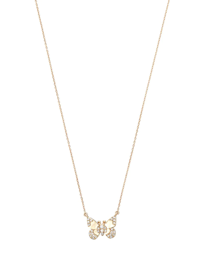 Adina Reyter 14k Yellow Gold Enchanted Butterfly Diamond Pendant Necklace