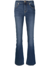 7 For All Mankind Asher Luxe Mid-rise Jeans In Blue