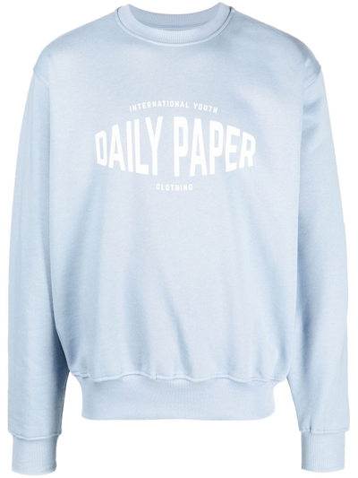 Daily Paper Logo-print Sweatshirt In Blue
