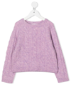BONPOINT CABLE-KNIT LONG-SLEEVE JUMPER