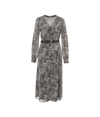Michael Kors Zebra-print Dress In Black