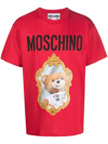 MOSCHINO MOSCHINO MEN'S RED OTHER MATERIALS T-SHIRT,V078772417115 XS