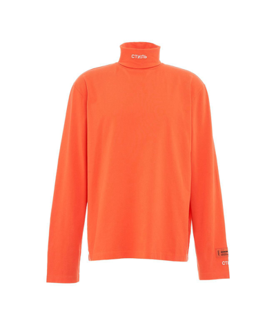 Heron Preston Mens Orange Other Materials Polo Shirt