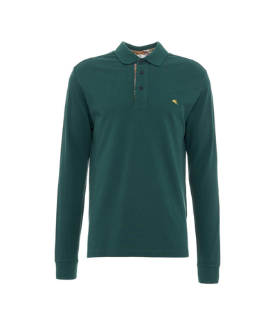 Etro Mens Green Polo Shirt