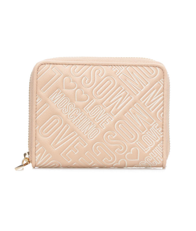 Love Moschino Womens Pink Other Materials Wallet In Neutral,pink