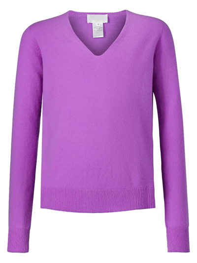 Precious Cashmere Kids Pullover For Girls In Lilac