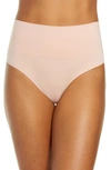 Spanx Everyday Shaping Panties Thong In Vintage Rose