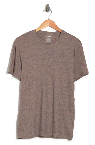Abound Heathered Crew Neck Short Sleeve T-shirt In Tan Reverse Chill Heather