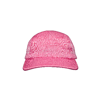 Pre-owned Supreme Jacquard Pique Camp Cap 'pink'